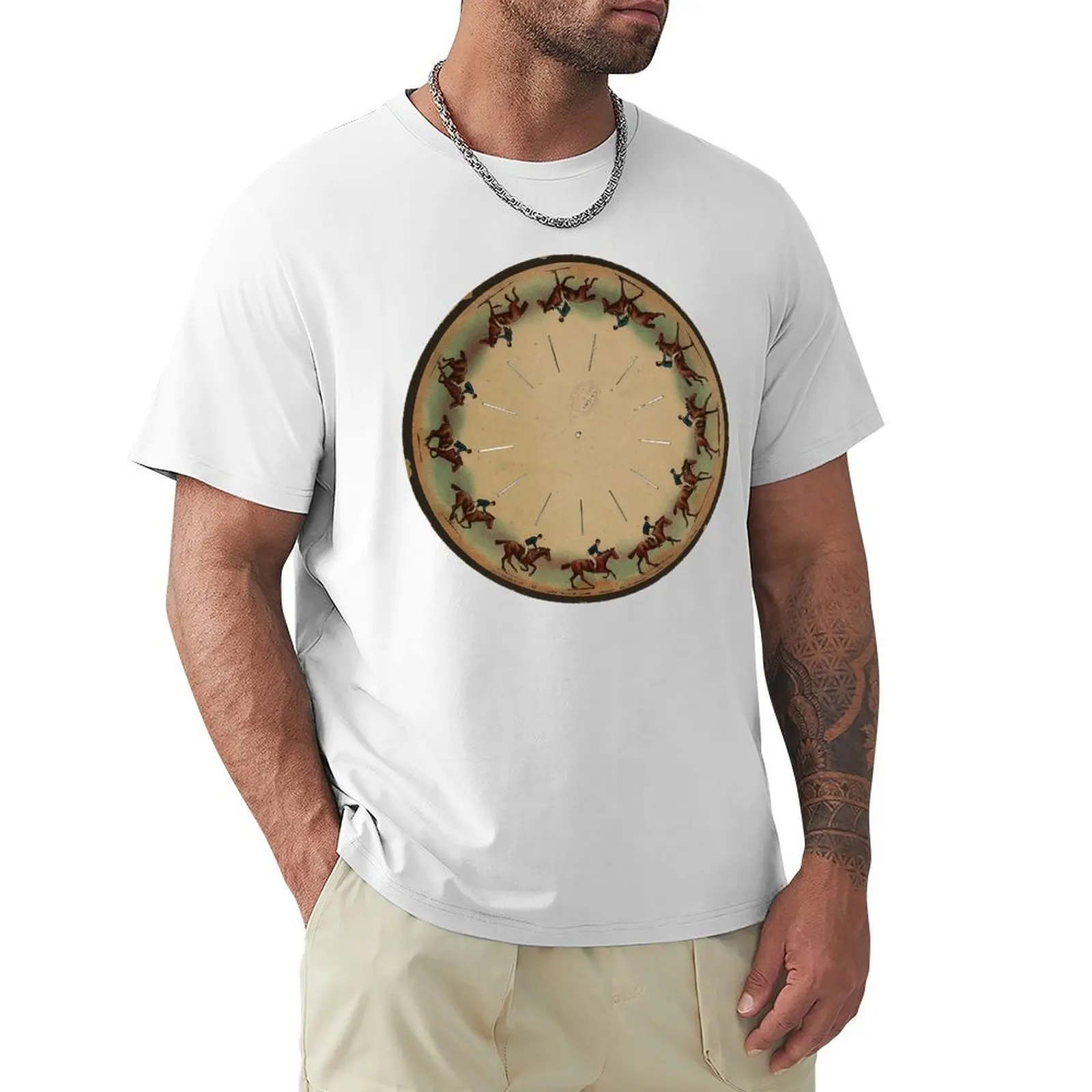 

The Zoopraxiscope - Horse Galloping T-Shirt tops customizeds kawaii clothes men t shirts