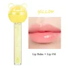 24Pcs 2 IN 1 Lip Balm Lip Oil Set Lollipop Fruit Flavored Transparent Natural Moisturizing Lip Gloss Girls Lips Care Bulk 5