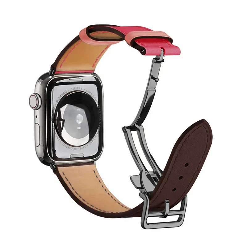 Premium Genuine Leather Watch Strap - Elegant Wristband