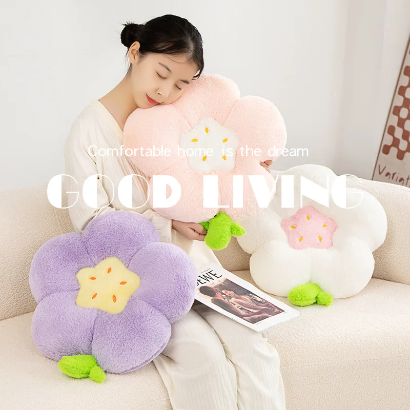 50cm Cute Sunflower Plush Pillow Daisy Flower Stuffed Plants Cushion for Chair Decor Office Nap Cushion Sofa Sleeping Soft Toys