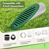 4Inch Angled Drainage Grate Yard Drain, Yard Drain Emitter Drainage Pipe For Sump Pump Discharge & Downspout Extensions 3