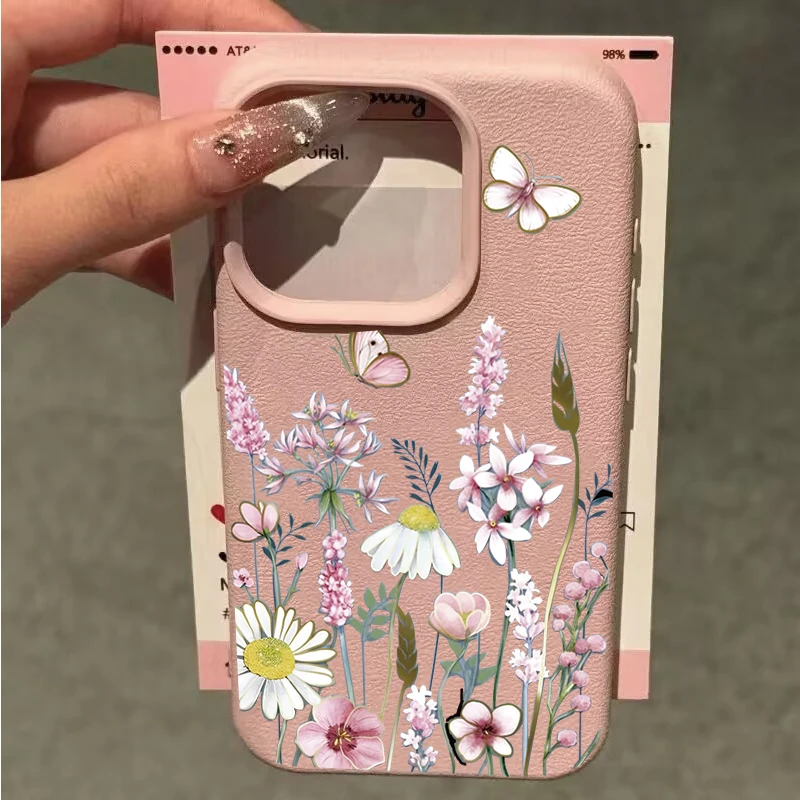 Artistic Oil Painting Flower Silicone Phone Case
