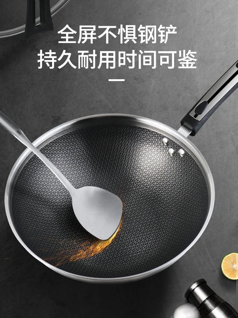 Non Stick Frying Pan Carbon Steel Wok No Coating Cookware 316l Stainless  Steel Pots And Pans Set Gas Induction Cooker General - Pans - AliExpress