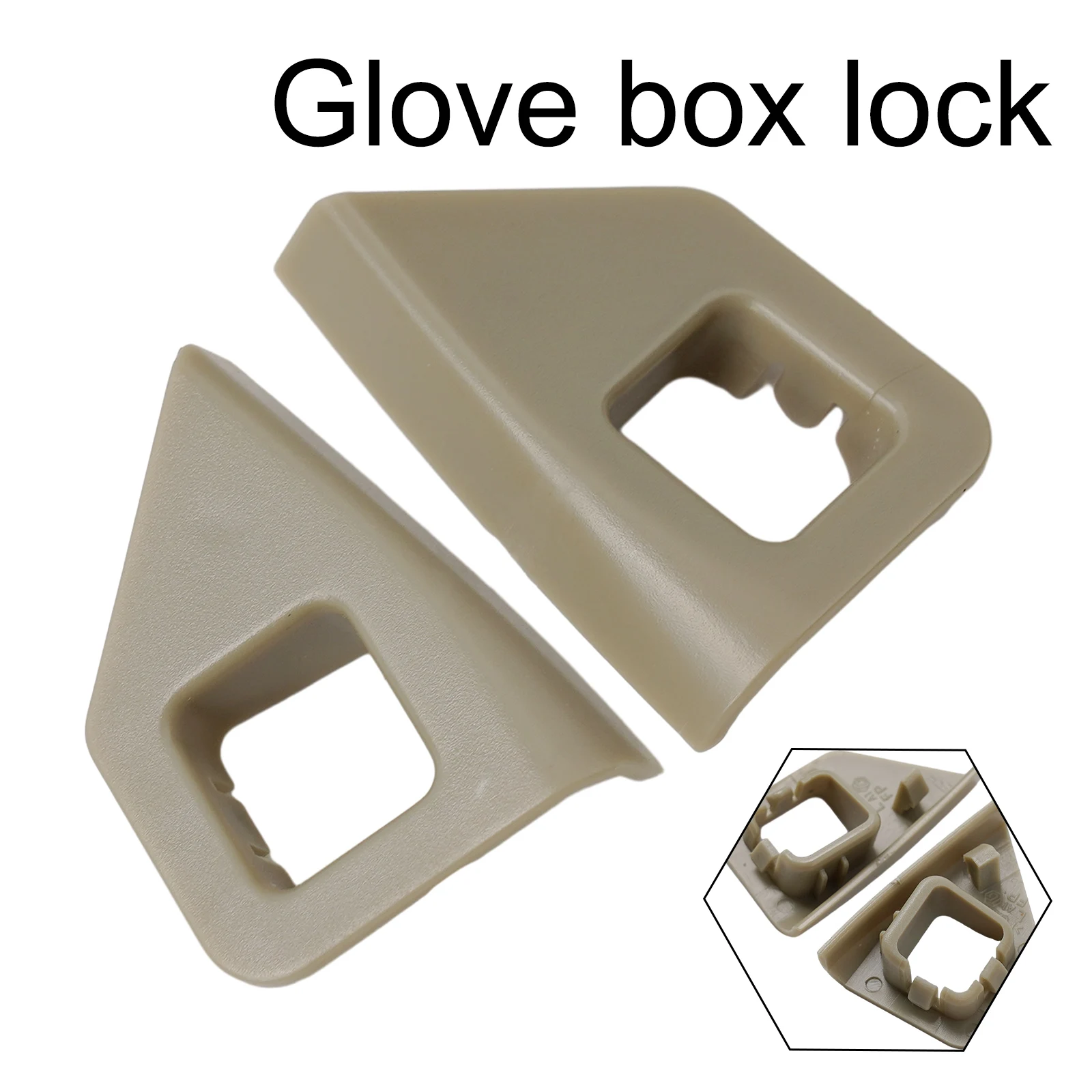 

None Glove Box Buckle Car Storage Buckle Beige For Toyota L+R Car Accessories For Camry XV40 2006-2011 Glove Box Tool Brand New