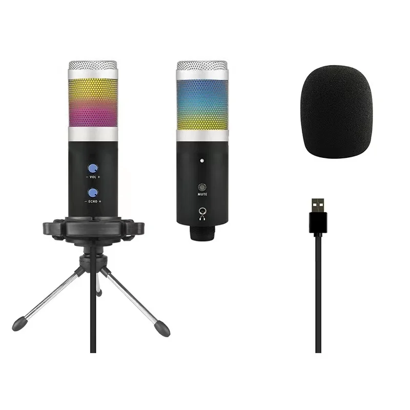 Kinglucky U830 Microphone Studio Game Live Applicable Mobile Computer Compatible with Windows\Mac OS\PS4 