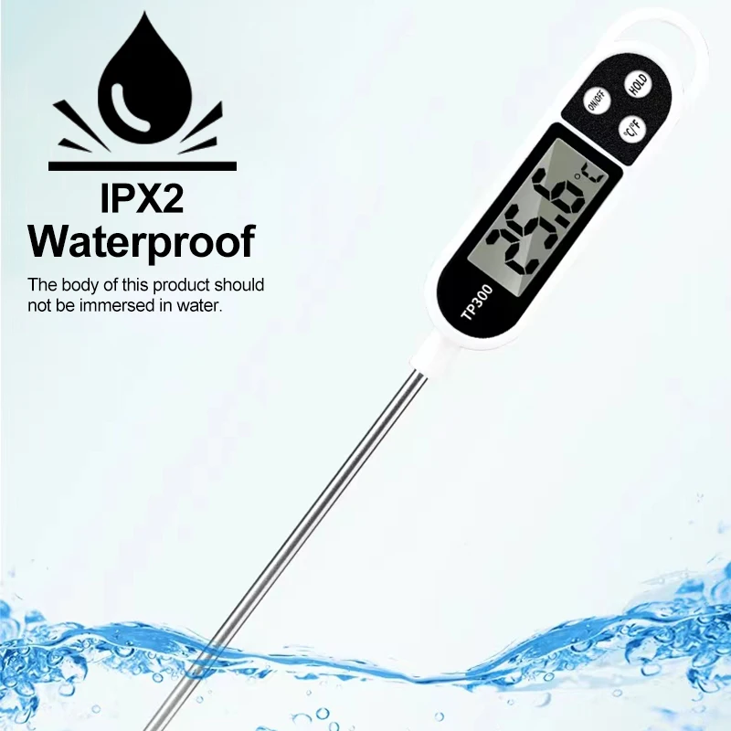 Kitchen Digital Food Thermometer Meat Cake Milk BBQ Cooking Household Thermometer Probe Gauge Electronic Oven Tool 3