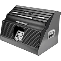26 Inch Portable Slant Front Rapid Toolbox Tiered Tool Holders, 16 Gauge Steel, Weather-Resistant Lockable Magnetic Lid 1