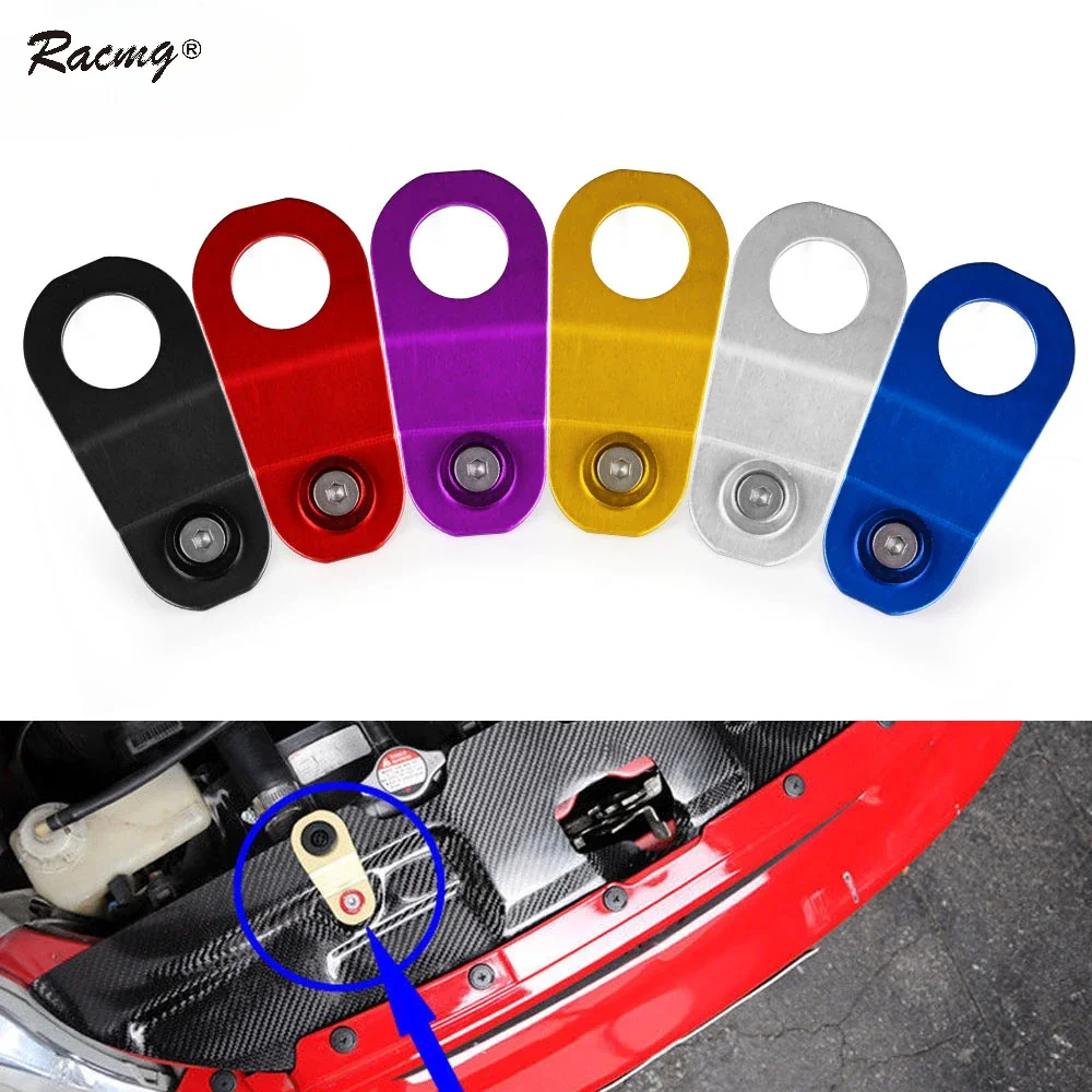 Aluminum Car Radiator Stay Bracket For Honda Civic EK 2000 Purple Tank Bracket Racing Refrigeration
