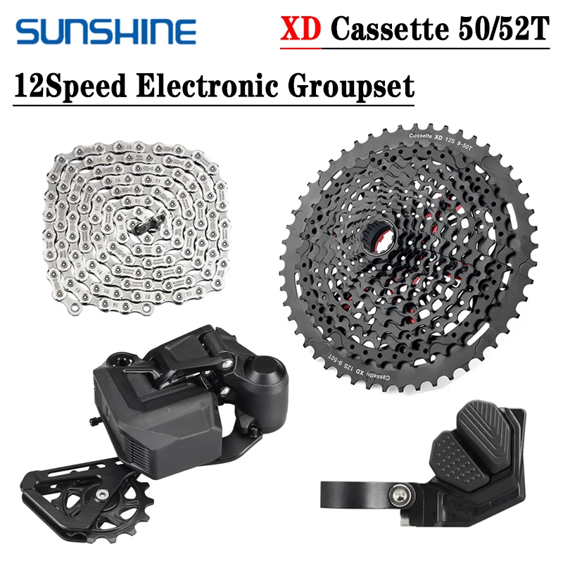 

MTB Bike Groupset 12S Electronic Rear Derailleur GX AXS Eagle Upgrade Controller Wireless Drivetrain XD Cassette For SRA M Parts