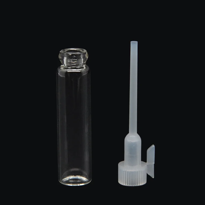 200/500pcs 1ml/2ml Clear Empty Mini Glass Perfume Bottle Small Sample Vial Laboratory Liquid Fragrance Test Trial Bottle 5