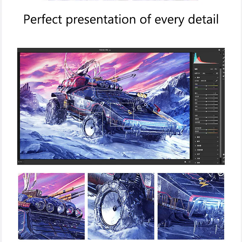 FYHXele-24 ġ 2K 75Hz  ũž PC IPS г, 100% sRGB 8bit Hi-FRC 2560x1440 VESA 100x100 HDMI, DP  ÷ ÷
