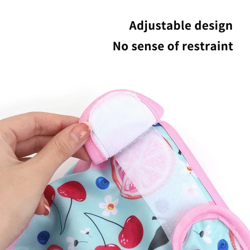 Washable Dog Diapers Physiological Pants Cute Cartoon Print Female Dog Diaper Underwear Dog Sanitary Panties pañales para perros - 4
