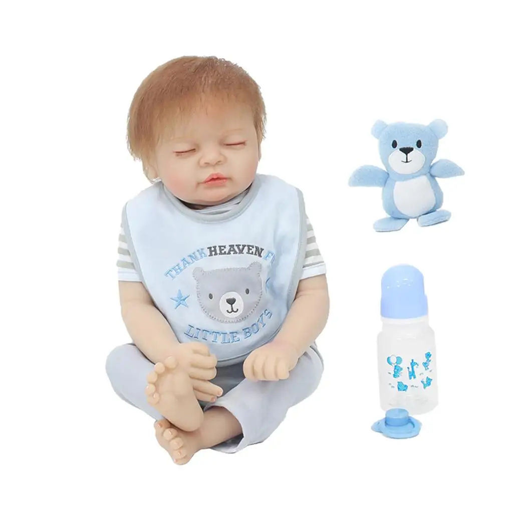 

Real Touch 22inch Reborn Doll Half Baby Doll Kids Sleeping Toy Accompany Toy Children’s Clothes Model