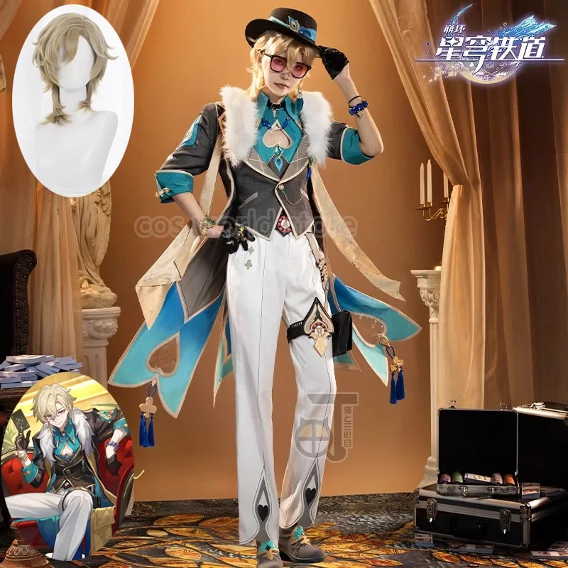 

Парик для косплея из аниме «хонькай», Униформа с топазом для коллег, интестральная мир, корпорация аниме «авантюрин», одежда на Хэллоуин