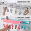 Travel Fabric Clothes Hanger Folding Portable Bathroom Folding Cloth Hanger Velcro Travel Multifunctional Cloth Hanger 2