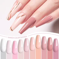 LILYCUTE 6Pcs/Set 7ML Gel DIY Nail Polish Bright Pink Semi Permanent Soak Off UV LED Gel Varnish Nail Art Design Manicure Kit 4
