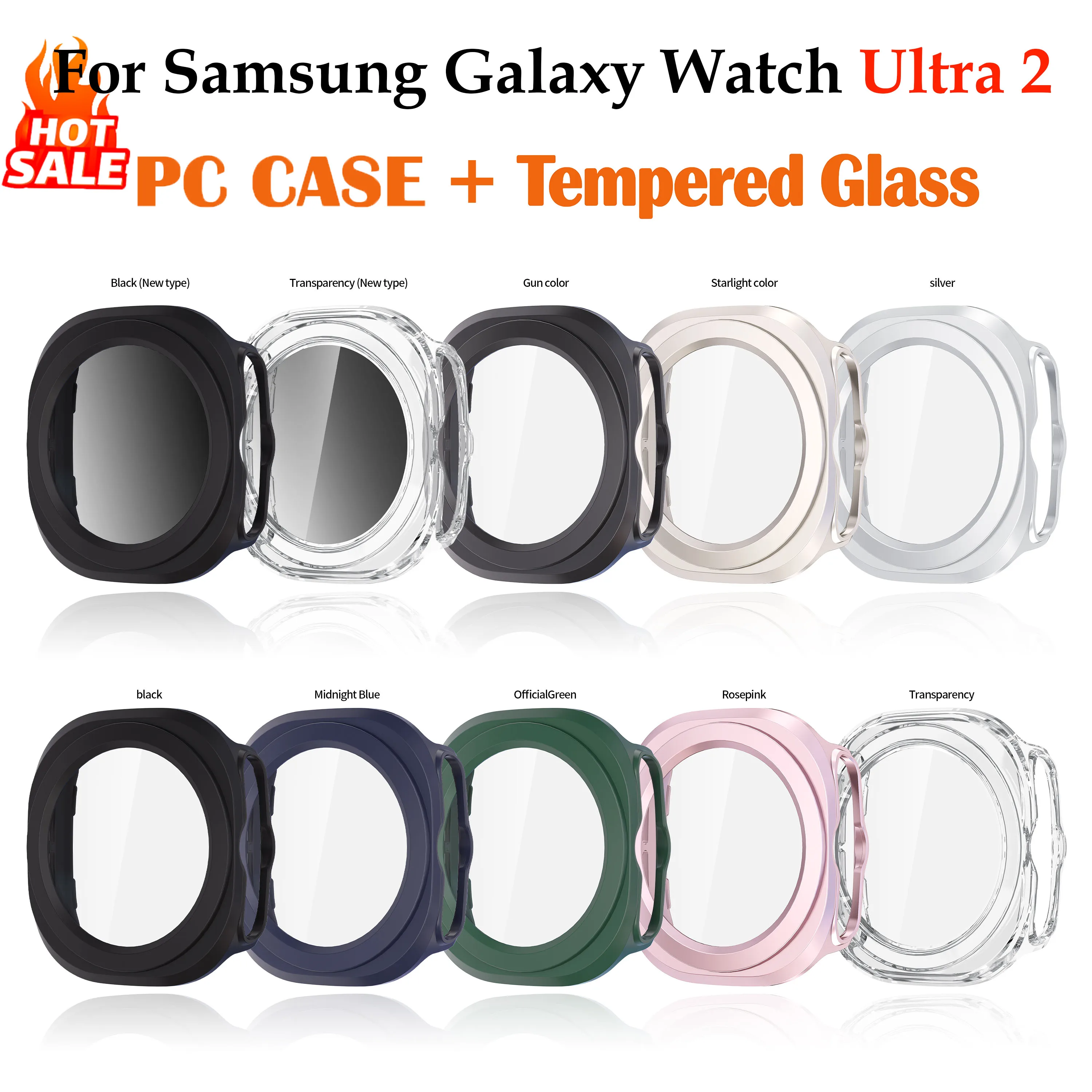 Ultra-Durable Tempered Glass Screen Protector with Hard PC Bumper Case