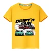 Japanese Car Print 100%Cotton t shirt for kids boy 10years y2k one piece pride tshirt JDM Manga MK Anime Short kids clothes girl 1