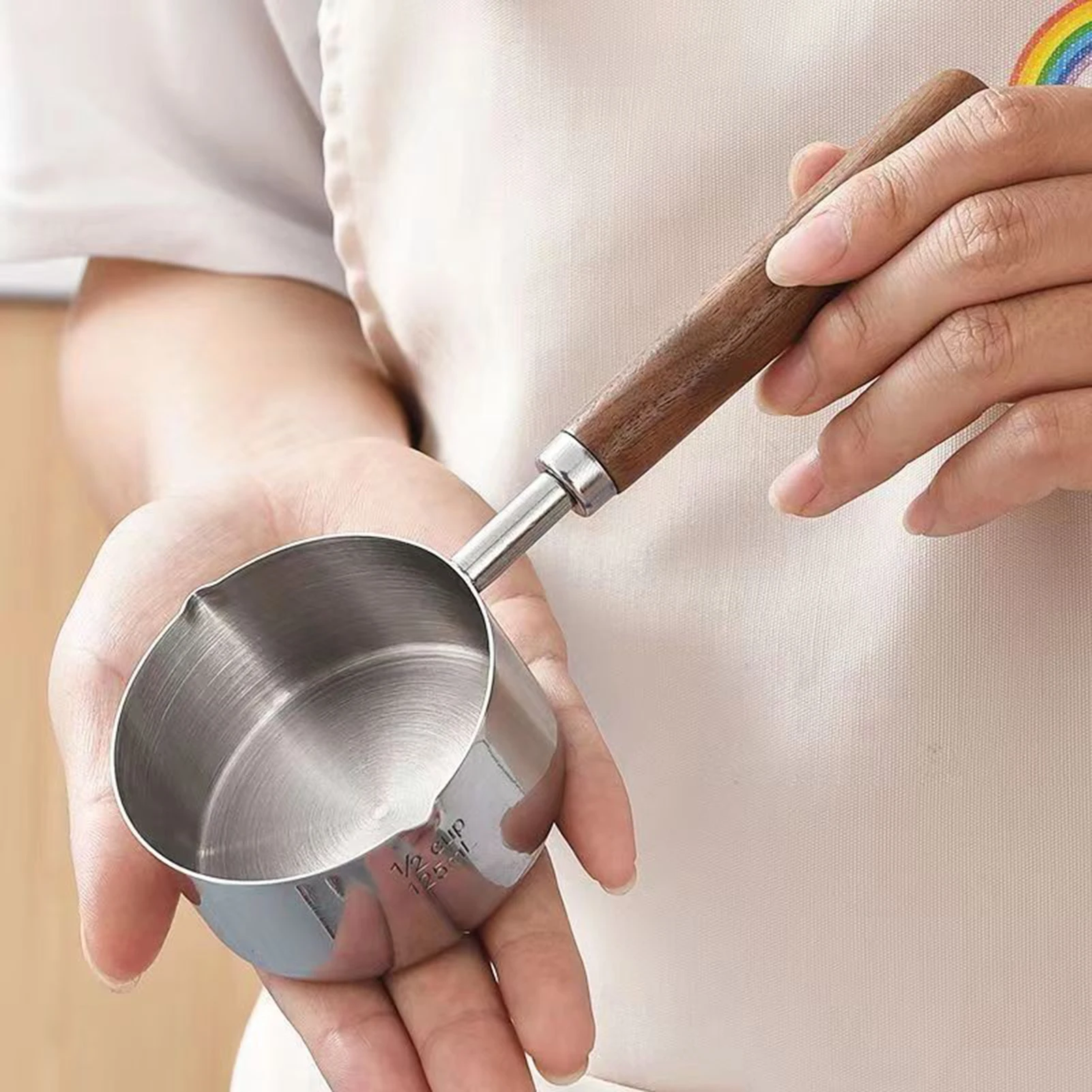 Butter Warmer Stainless Steel Pot for Milk Sauce Gravies