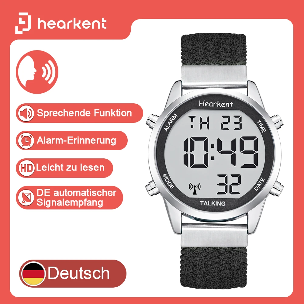 Blinde Sprechende Armbanduhr Senioren PROFI Damen Sprechende