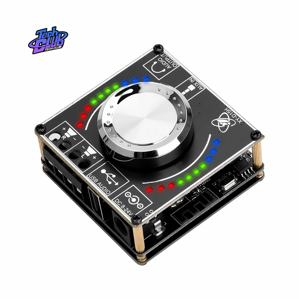 デジタルオーディオパワーアンプ,Bluetooth対応,5.0, XY-D15H, 2x10W