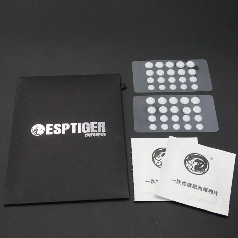 Esports Tiger Universal DIY 도트 마우스 피트 마우스 스케이트 Logitech,Razer 게임용 마우스