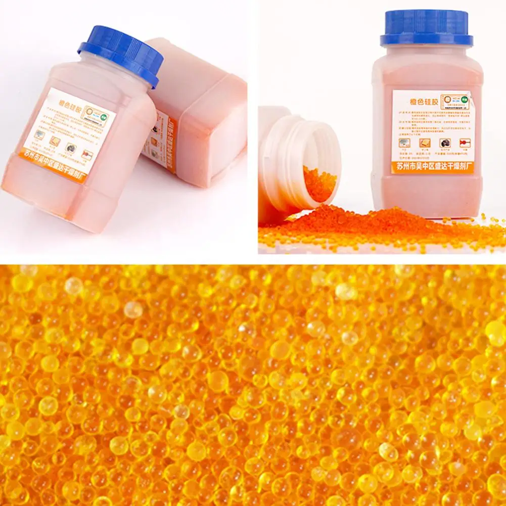 Reusable Silica Gel Desiccant Moisture Absorber Blue Orange
