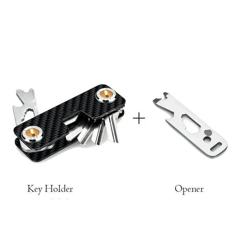 Schlüssel-Organizer Kompakter Schlüsselhalter Metall-Schlüsselanhänger Minimalistisches Schlüsseletui Schlüsselhalter für Schlüsselanhänger Sichert 1-10 Schlüssel – Detail 5