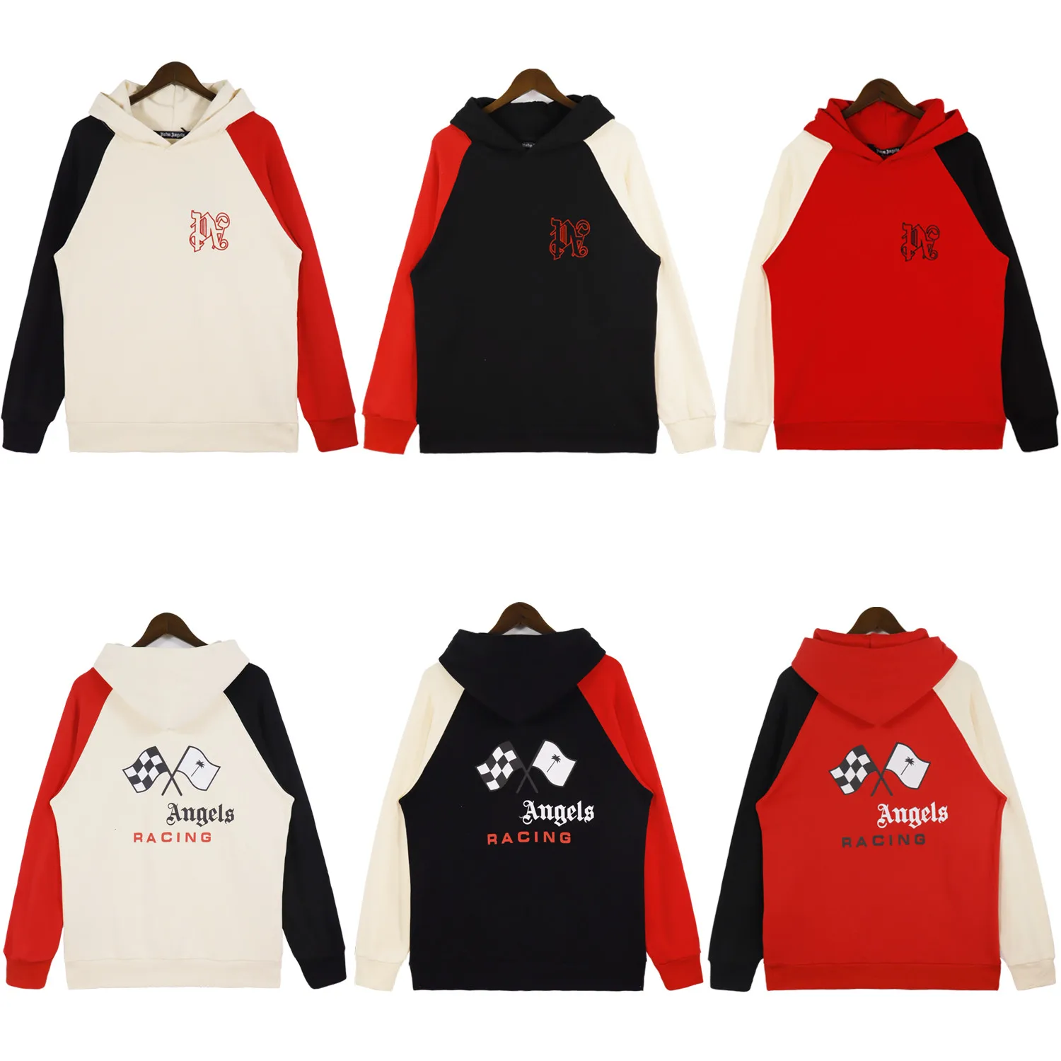 

Angel new high street casual letter-print hooded lovers autumn and winter high quality hoodie