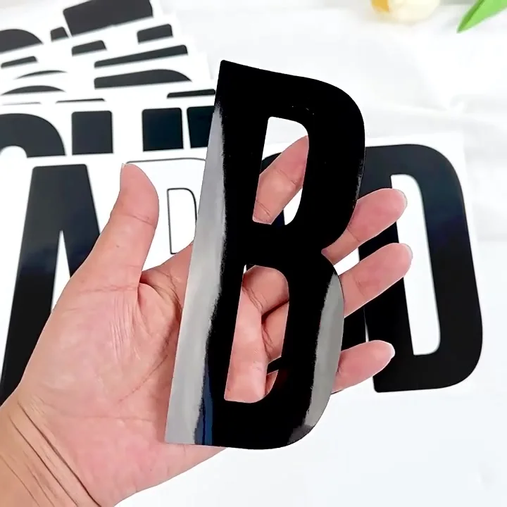 BINLINHONGO 6 Inch Large Letter Number Stickers, 30 Sheets Self
