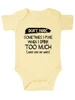 Don't Panic Sometimes I Puke When I Drink Too Much, Funny Baby onesie Baby Essentials Baby Bodysuit Baby Boy Girl Clothes 4