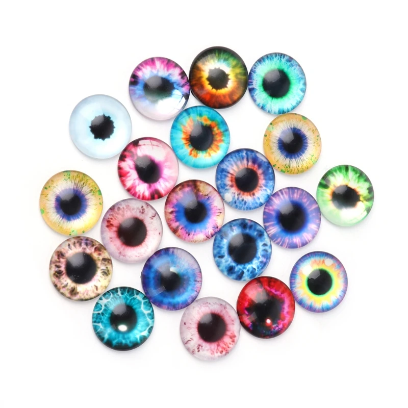 20Pcs Glass Dolls Eye DIY Handcraft Animal Eyes Jewelry Accessories 10/16/20mm Dropship resin jewelry silicone mold animal balloon dog resin molds keychain mold dropship