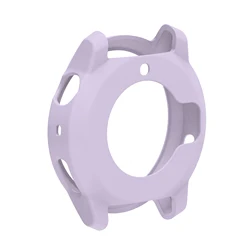 Silicone Protective Case Cover for Smartwatch - Durable Replacement Accessory with Screen Protection (Luminous Purple)