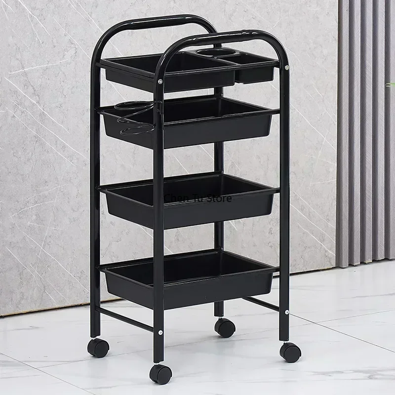 Cart Trolley Aesthetics Dressing Table Shopping Barber Elegant Hairdresser Organizer Carrello Estetista Spa Auxiliary Furniture multi layer storage trolley
