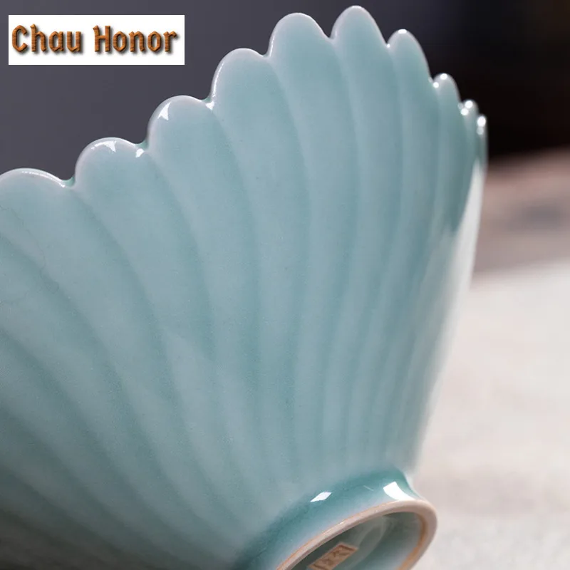 Longquan Celadon Salix Leaf Fruit Dishes Retro Pastry Plate Dessert Candy Dish Household Plates for Food for Tea Supplies Gift