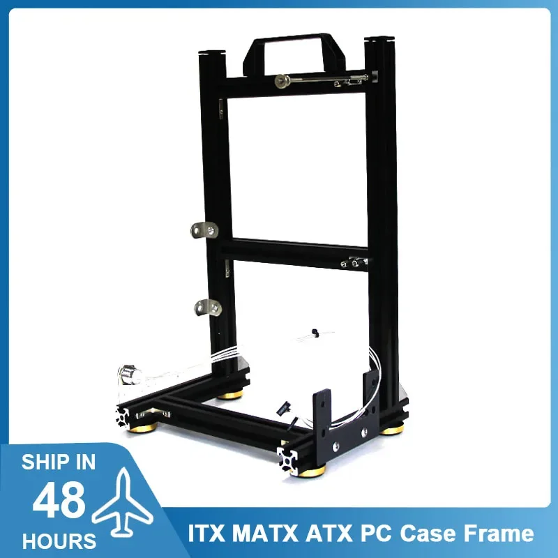 Mod-gabinete Gamer para Itx Matx Atx Portátil Vertical pc Case Open Frame Rack Refrigerador de Água Faça Você Mesmo Computador Gaming Chassis Desktop
