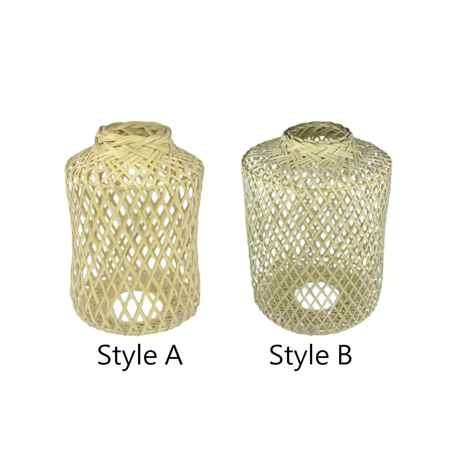 

Hanging Lamp Shade Bamboo Woven Lamp Shade Cover Ceiling Light Shade for Dining