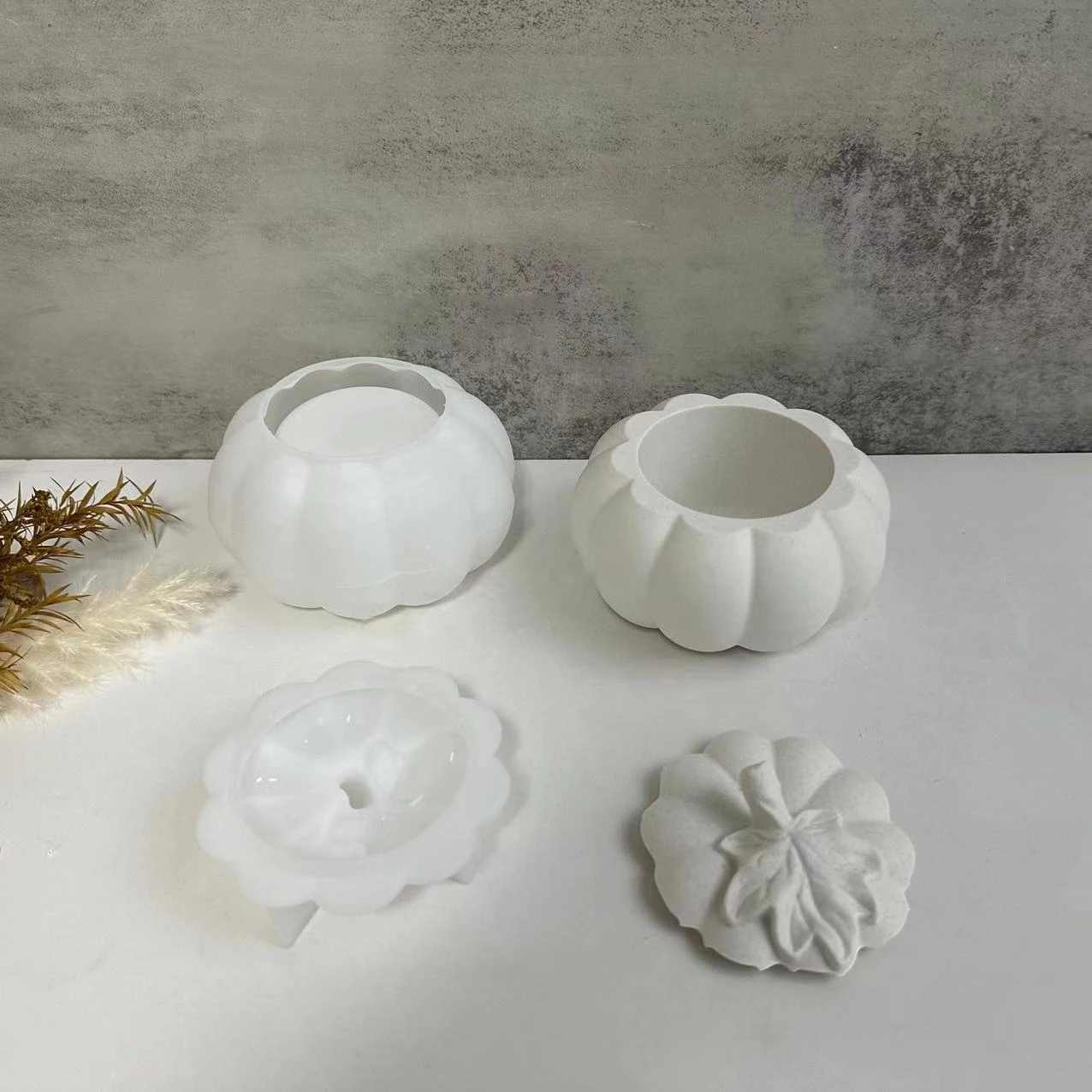 3 Stampi In Silicone Per Candele Di Halloween, Forma Zucca 3D Con Espressioni, Stampo Per Resina, Sapone E Gesso, Fai Da Te
