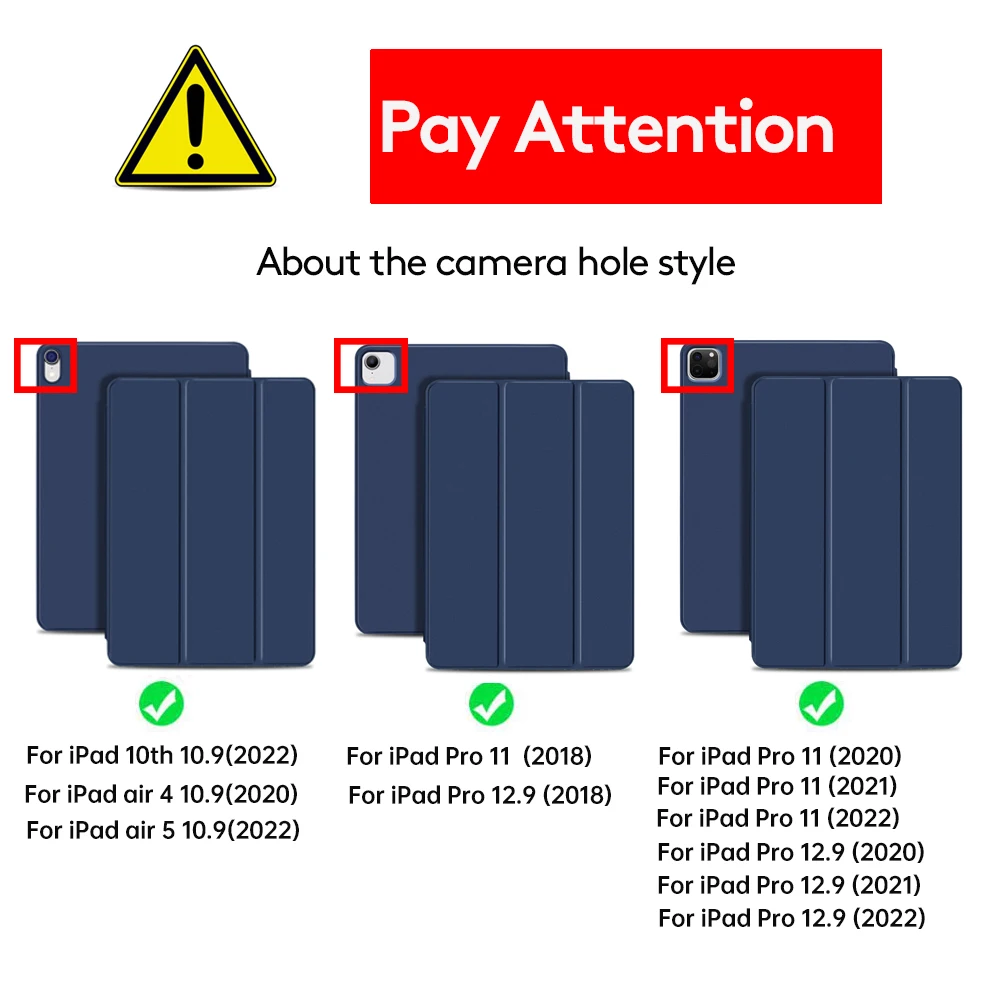 para Ipad Pro 11 12.9 2023 2023 2023 2023 Case Ultra Fino Inteligente Capa Magnética de Couro para Ipad ar ar 2023 10th Gen Case - Imagem 6