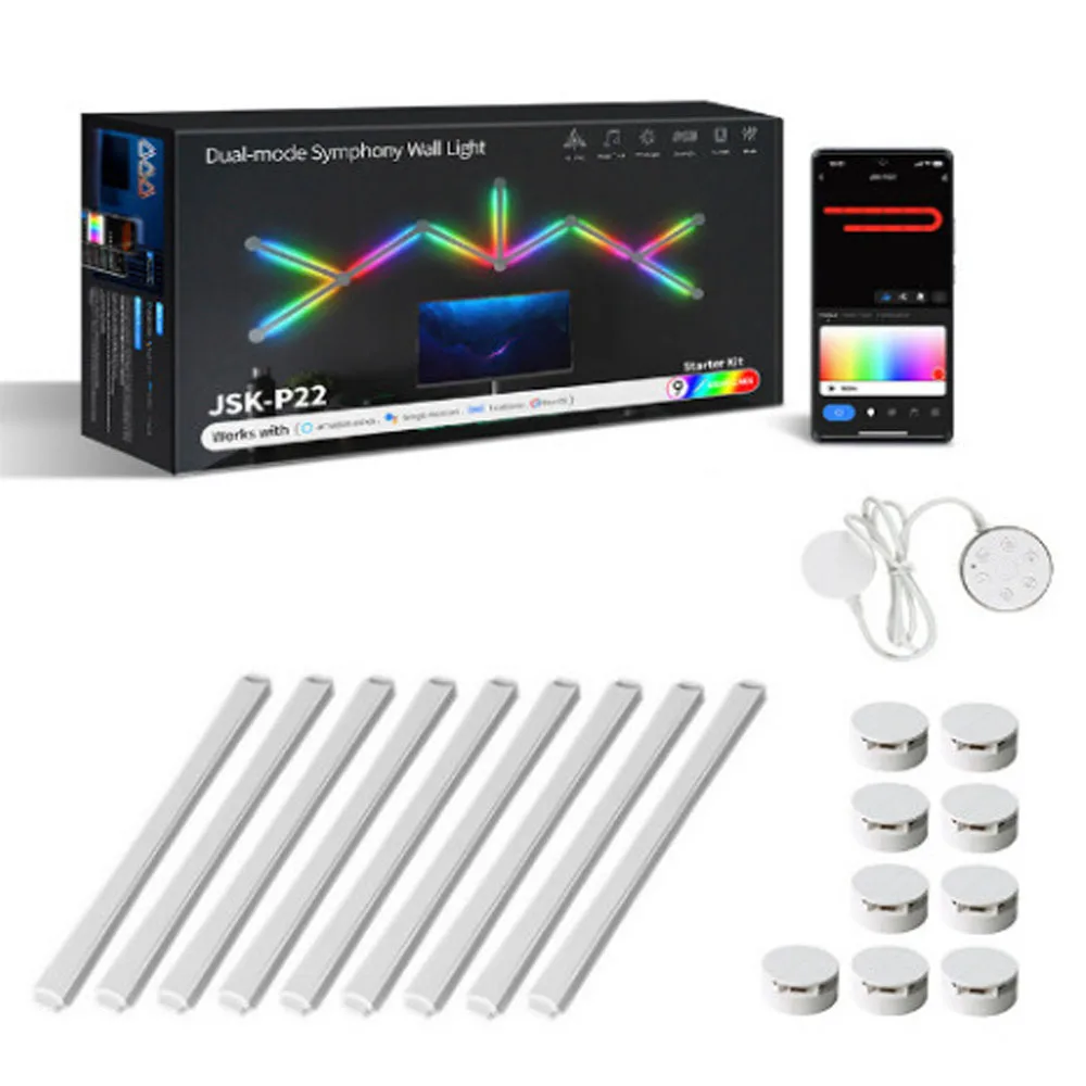 اضاءة ليد RGB  للسيت اب التحكم عن طريق الجوال تدعم Alexa-Google