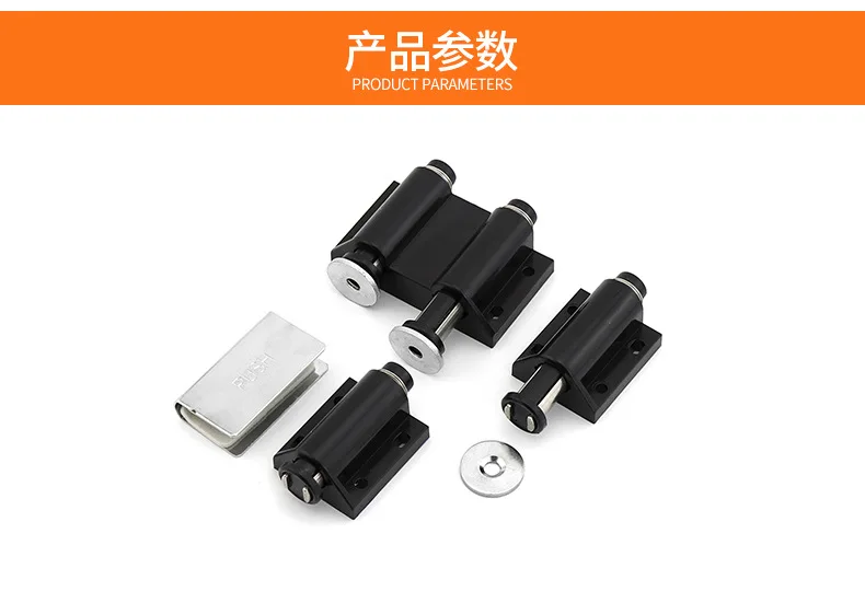 Description Picture 5 of itemBlack single door double door rebounder hidden cabinet rebounder Damper wardrobe cabinet rebounder door closer cabinet doors