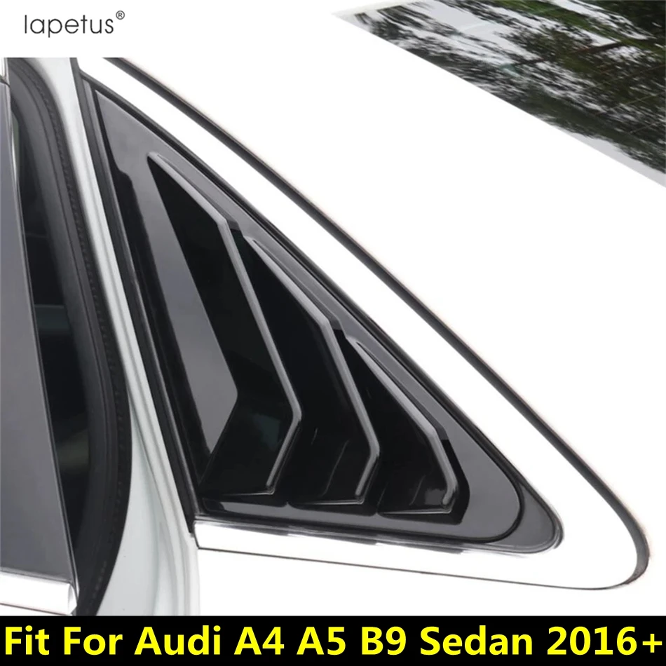 

Жалюзи для заднего стекла автомобиля Audi A4 A5 B9 Sedan 2016-2020, жалюзи от солнца, обшивка, аксессуары из черного/углеродного волокна