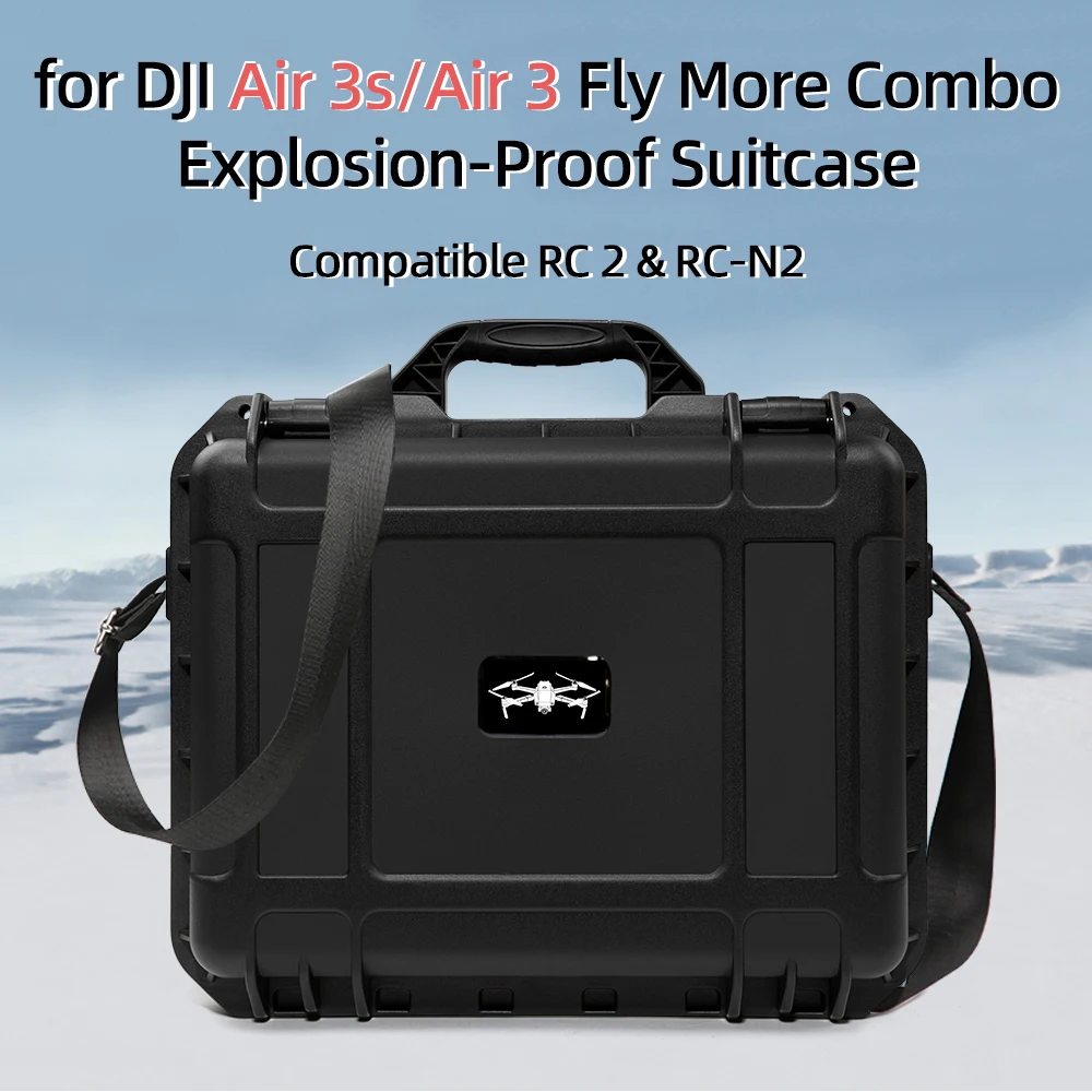 Explosion-proof Safety Box drone storage bag dji case drone case For DJI AIR 3/3S Storage Bag Water-proof Handbag Hard Shell Case Carrying Box For DJI RC 2/RC N2