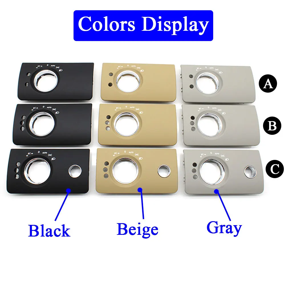 Interior Front Head Lamp Headlight Switch Button Panel Cover Replacement For Mercedes Benz W164 ML GL 300 350 450 500 2005-2011