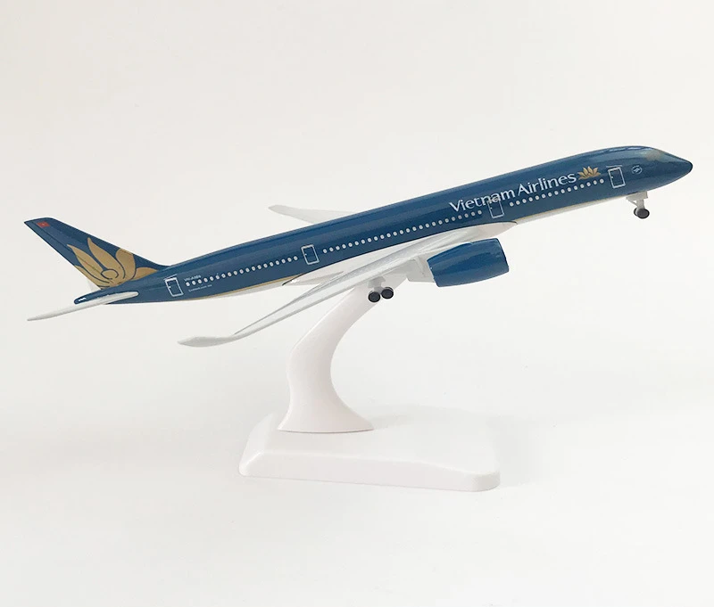 

Модель самолета Вьетнам A350, модель самолета с посадочным шасси, детские игрушки для мальчиков, 1:350