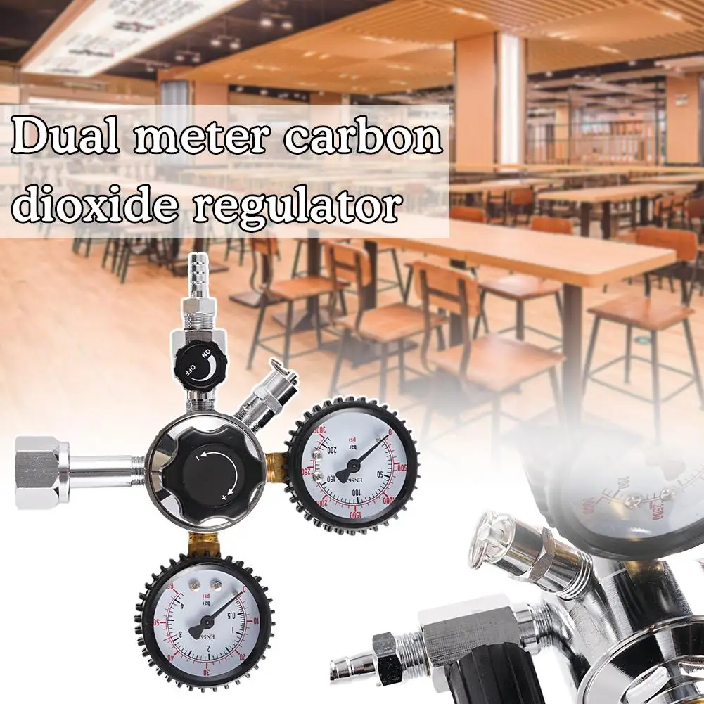 

Beer Pressure Reducing Valve Carbon Dioxide Beer Beverage Valve Double Pressure Regulator Gauge Reducer Stability B9I0