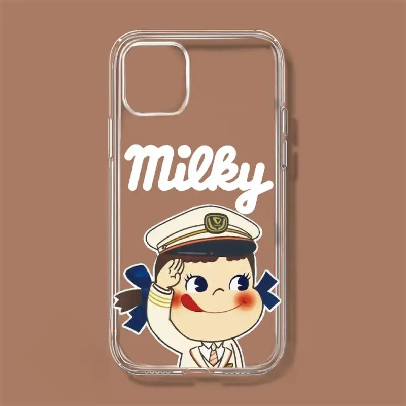 Fujiya Milky Peko-Chan Phone Case For iPhone 11 12 Mini 13