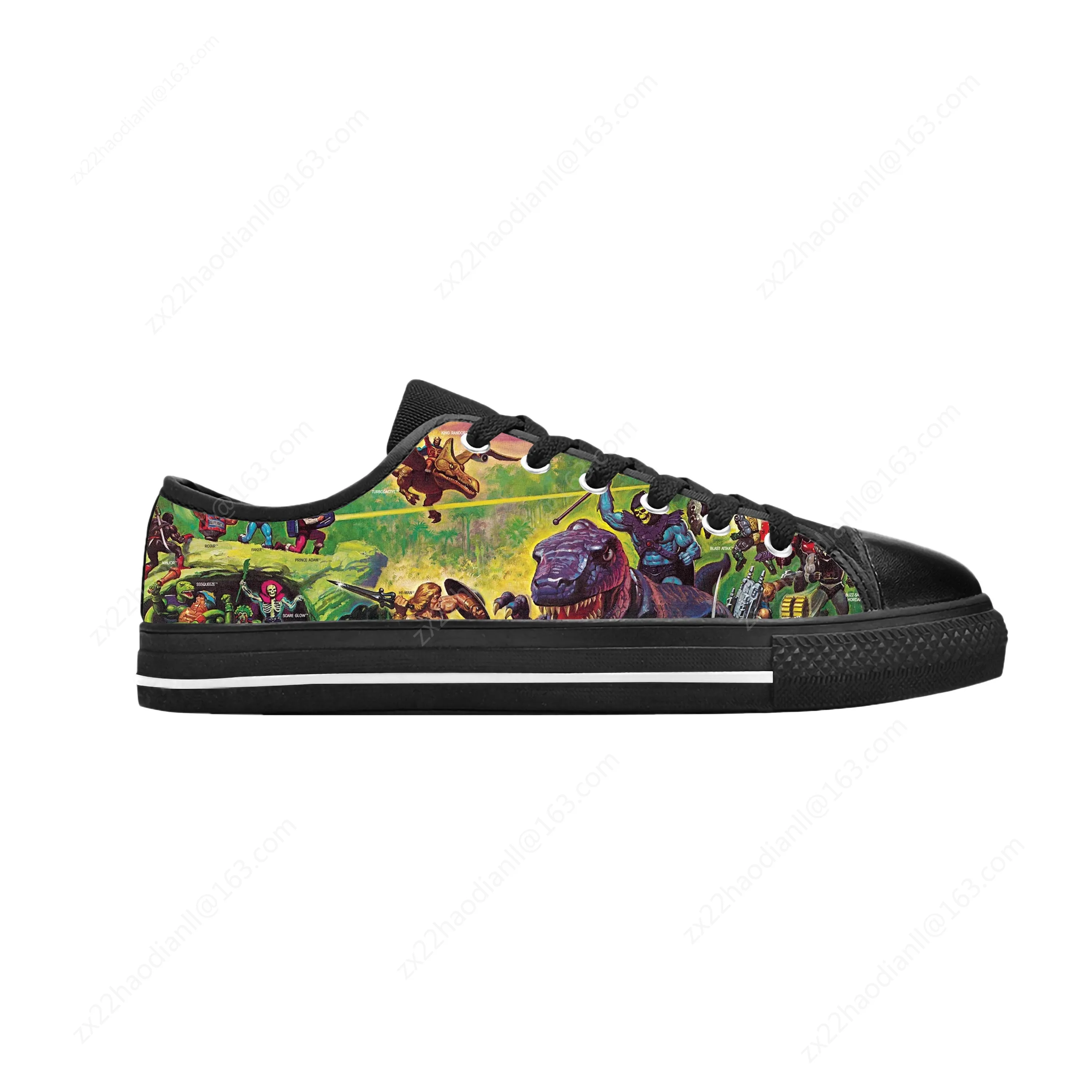 Hot He-Man He Man Masters Of The Universe Skeletor Casual Cloth Shoes Low Top Comfortable Breathable 3D Print Men Women Sneakers