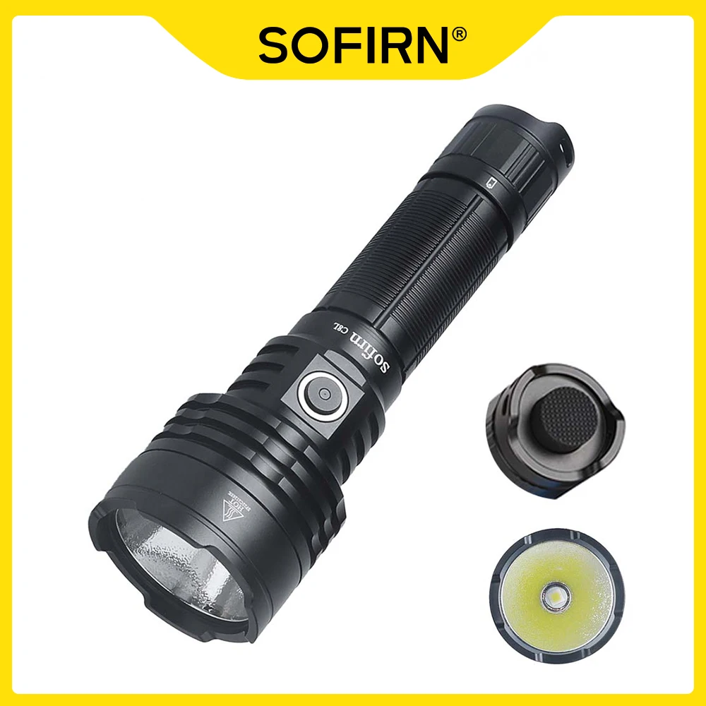 Фото Фонарик Sofirn C8L 21700, Мощный тактический фонарик 3100lm XHP50D HI светодиодный фонарь EDC Type C, перезаряжаемый охотничий фонарь №1