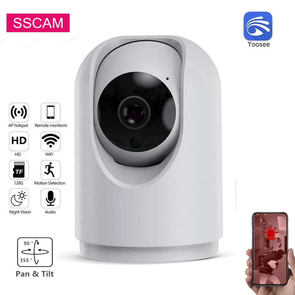 

2MP HD Wireless Dome IP PT Camera Yoosee Two Way Audio Home Security Video Surveillance WIFI Infrared CCTV Camera